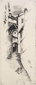 Street of Stairs, Siena, 1883